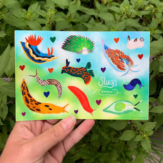 Slugs of Land & Sea Sticker Sheet (Eco Vinyl) - (***RETIRED***)