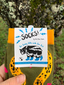 Banana Slug Socks - $1 to Charity! - 80% Bamboo