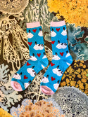Sea Bunny Nudibranch Socks! - 80% Bamboo