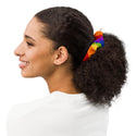 LGBTQ2SIA+ Rainbow Pride Scrunchie w/ Removable Bow - Made from Fabric Offcuts :)