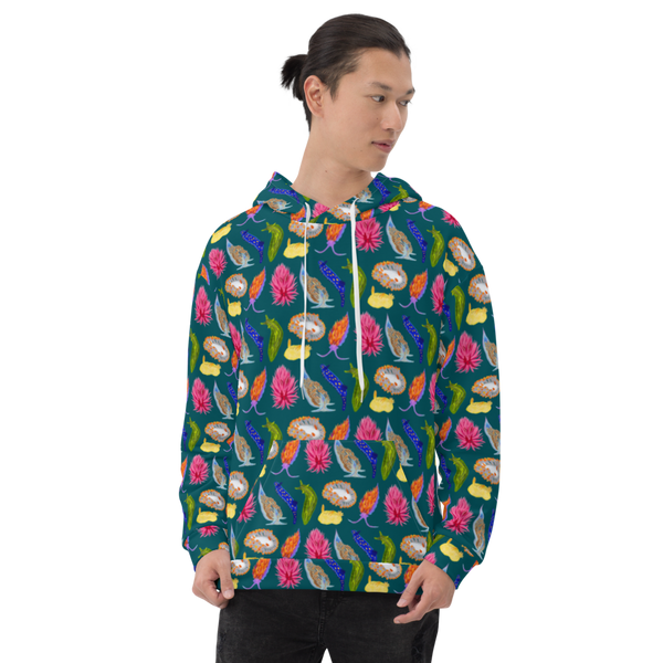 Rainbow Nudibranchs Hoodie (XXS-6XL) - All-Over Print - Soft & Fleecy Polyester - FREE SHIPPING