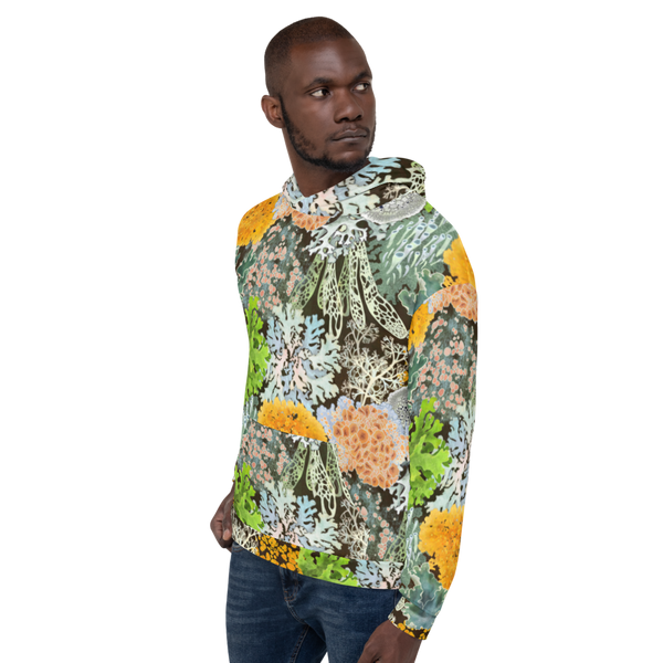All-Over-Print Lichen Hoodie (XXS-6XL) - Soft & Cozy Polyester - FREE SHIPPING