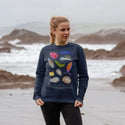 Sea Slugs / Nudibranchs of the North American Pacific Crew Sweatshirt - 100% Cotton! - Eco Friendly