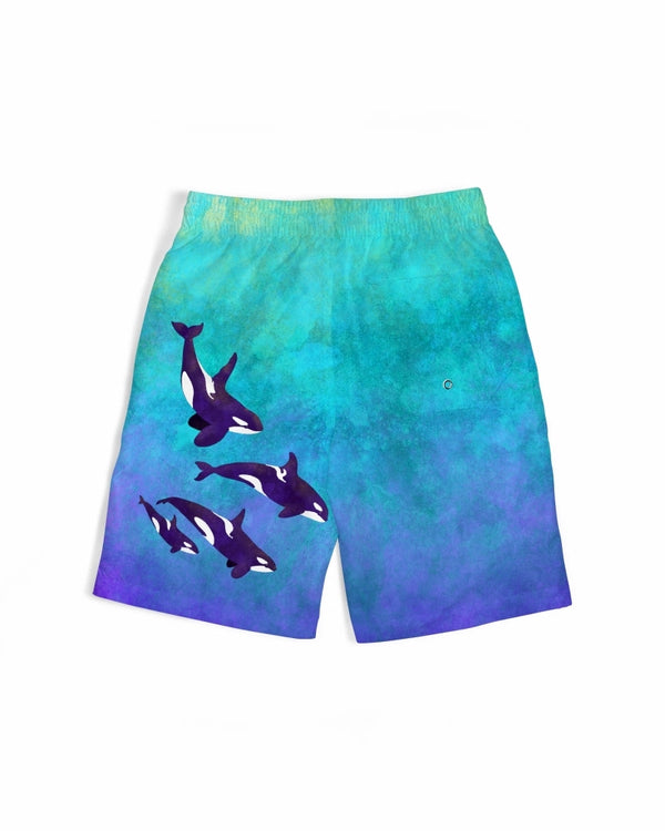 Kids/Youth Swim Trunks - Orcas - FREE SHIPPING