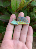 Hooded Nudibranch Pin! - 25% to Charity - Melibe leonina