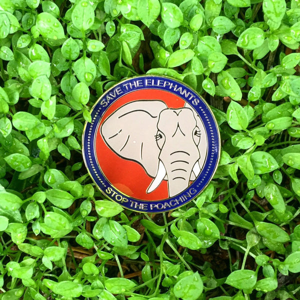 Elephant Anti-Poaching Pin - 25% to Charity! - Save The Elephants - Loxodonta africana - (***RETIRED***)