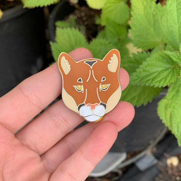 Cougar Pin - 25% to Charity! - Mountain Lion/Puma - Puma concolor - (***RETIRED***)