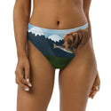 Grizzly Bear & Salmon Bikini (BOTTOM Only) - Recycled Polyester - FREE SHIPPING