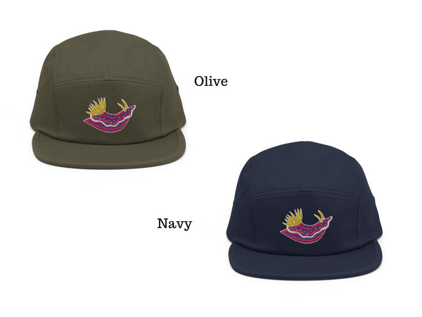 Hooded Nudibrach Embroidered 5 Panel Cap - 