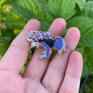Omnisexual Pride Frog Pin - 25% to Charity - Queer-Owned Business! - LGBTQ2SIA+ - LGBTQ - Subtle Omni Pride - Hard Enamel Pin