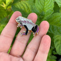 Demisexual Pride Frog Pin - 25% to Charity - Queer-Owned Business! - LGBTQ2SIA+ - LGBTQ - Subtle Demi Pride Flag Hard Enamel Pin