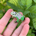 Aromantic Pride Frog Pin - 25% to Charity - Queer-Owned Business! - LGBTQ2SIA+ - LGBTQ - Subtle Aro Pride Flag Hard Enamel Pin