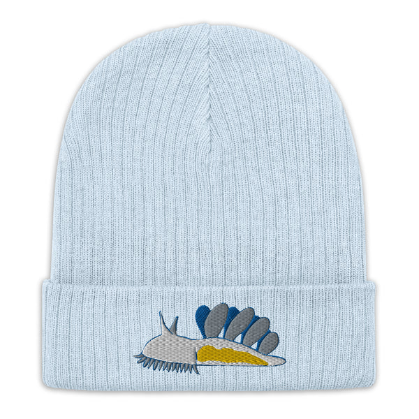 Eco Hooded Nudibranch Beanie / Toque - Recycled Polyester - Melibe leonina Sea Slug Hat (Multiple Colours)