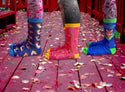 Pink Banana Slug Socks - 80% Bamboo - $1 to Charity! - (***RETIRED***)