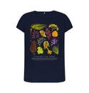 Navy Blue SKU ONLY Seaweeds of the Pacific Northwest T-Shirt (100% Cotton) - Multiple Colours - Femme Style - Eco Friendly Tshirt!!